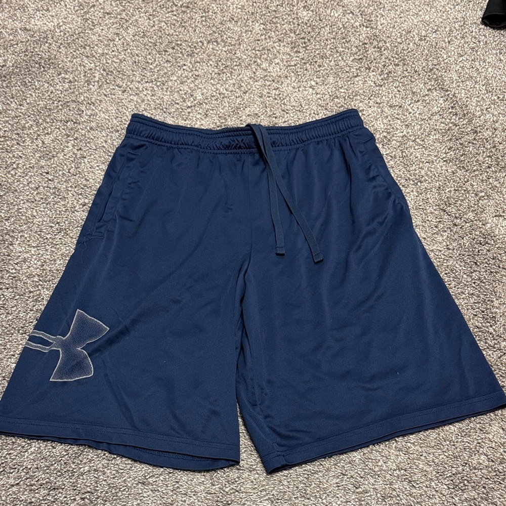 Under Armour Men's Navy Athletic Shorts Medium